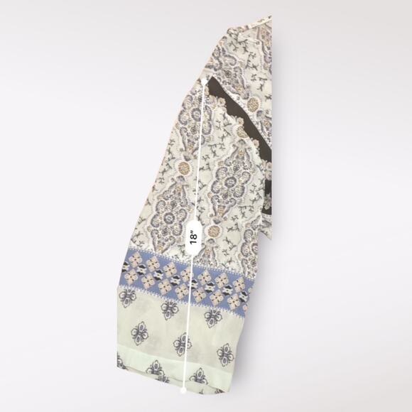 J. Jill‎ Floral Gauze Boho 3/4 Sleeve Tunic Short Dress Size MP - Picture 6 of 8